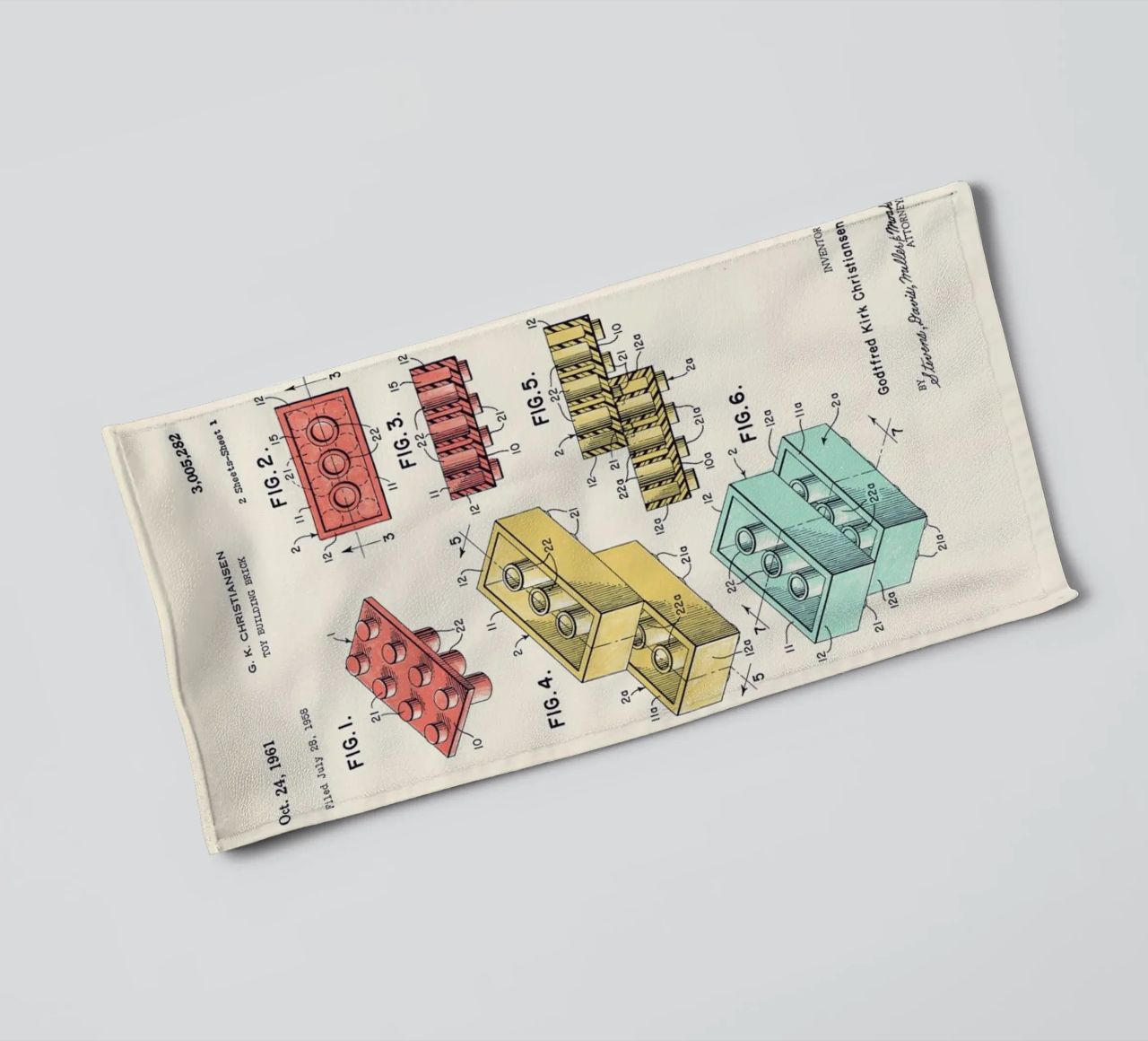 Lego PRINT Colors asciugamano da bagno da Florent Bodart