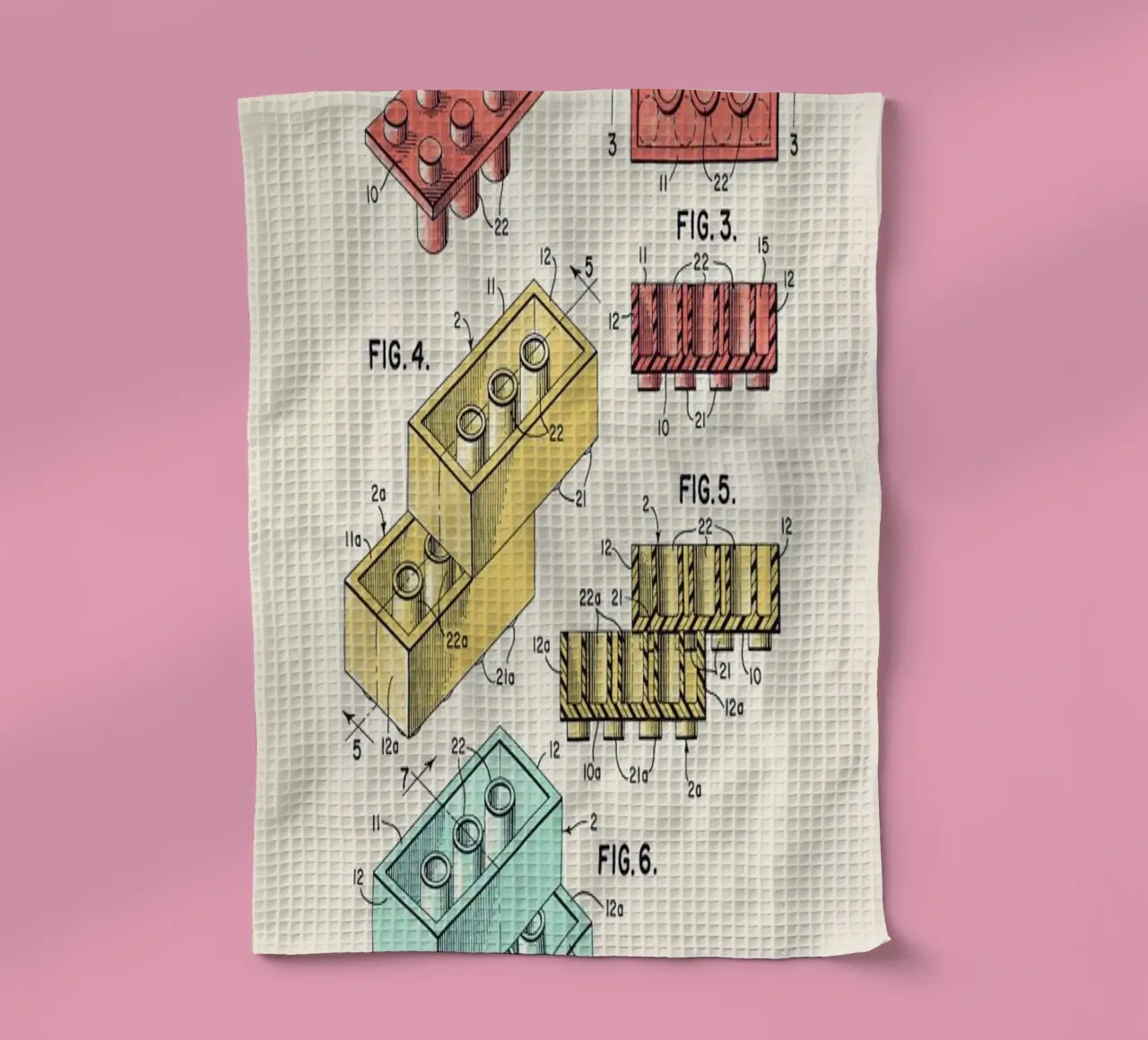 Lego PRINT Colors canovaccio da cucina da Florent Bodart