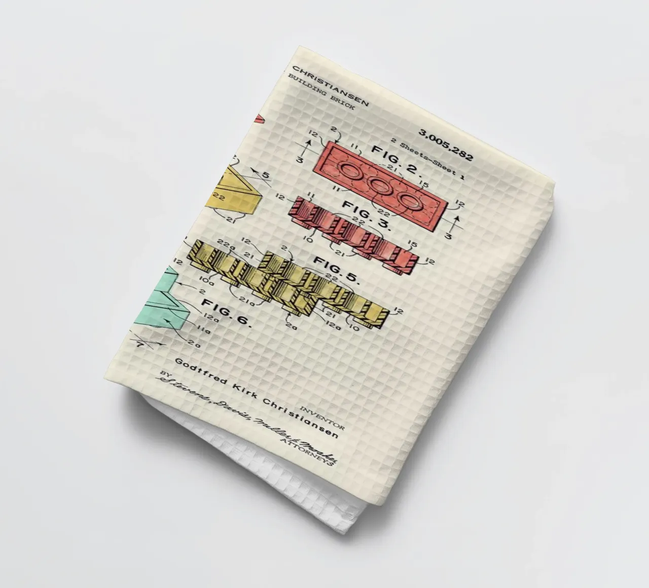 Lego PRINT Colors canovaccio da cucina da Florent Bodart