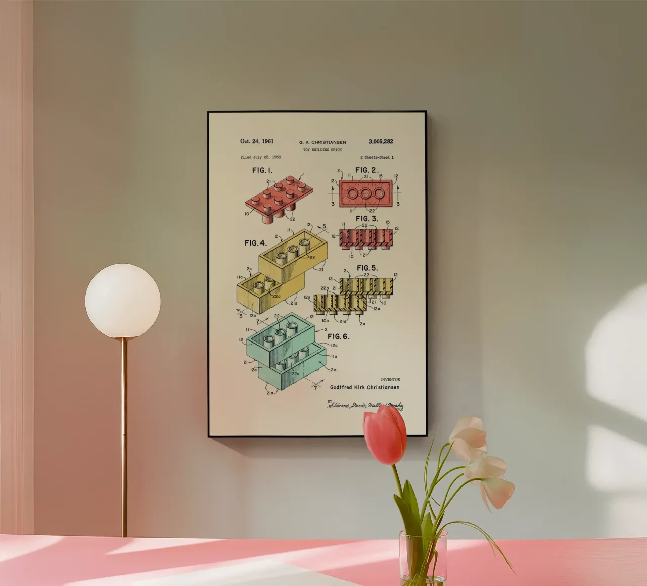 Lego PRINT Colors plexiglass da Florent Bodart