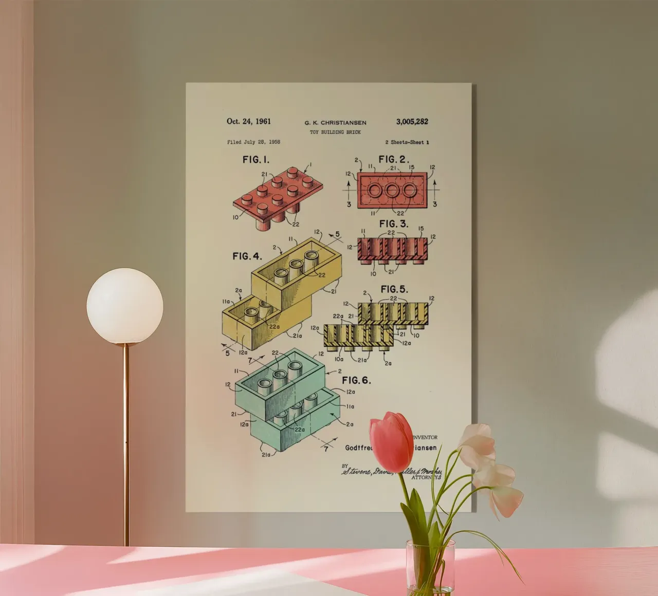 Lego PRINT Colors plexiglass da Florent Bodart
