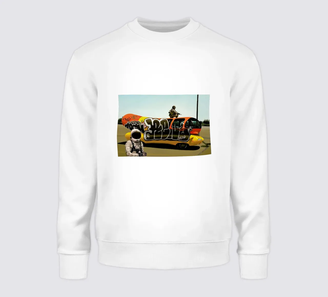 Wienermobile sudadera de Scott Listfield