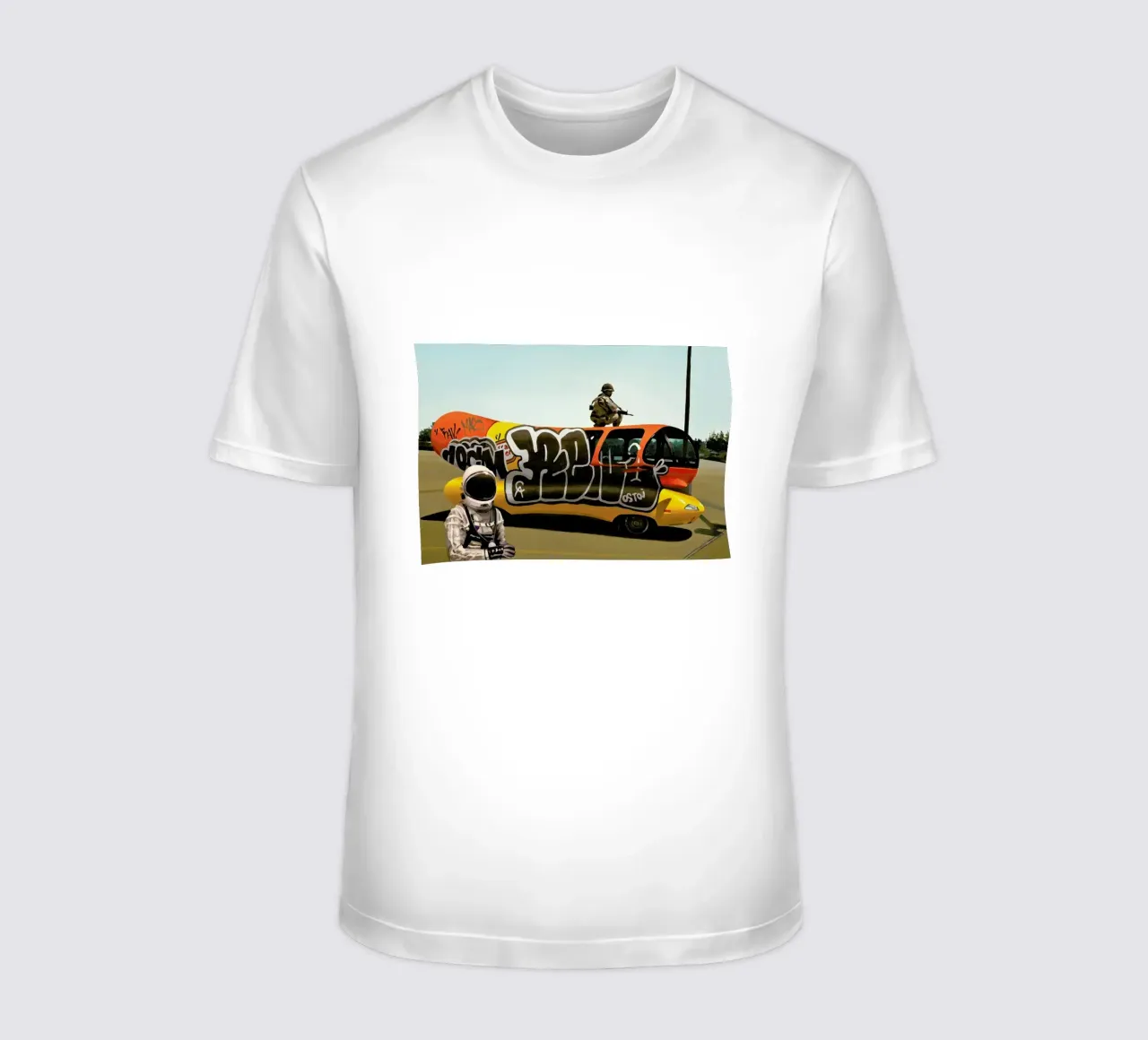 Wienermobile t-shirt by Scott Listfield
