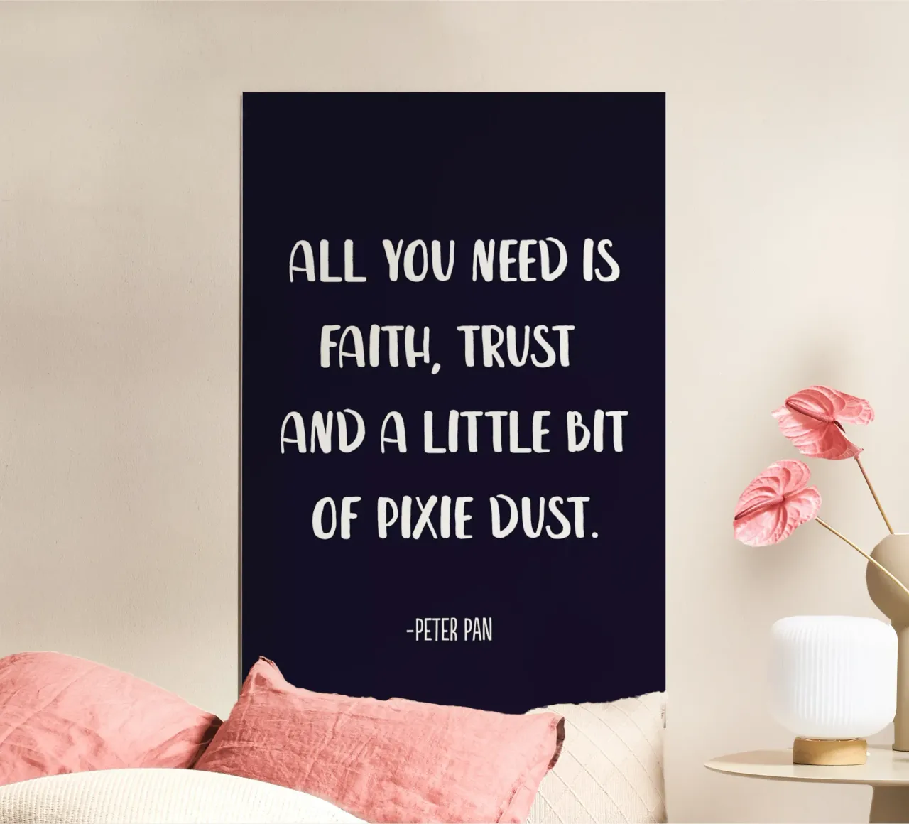 Pixie Dust poster con telaio in alluminio da Little Flourishes