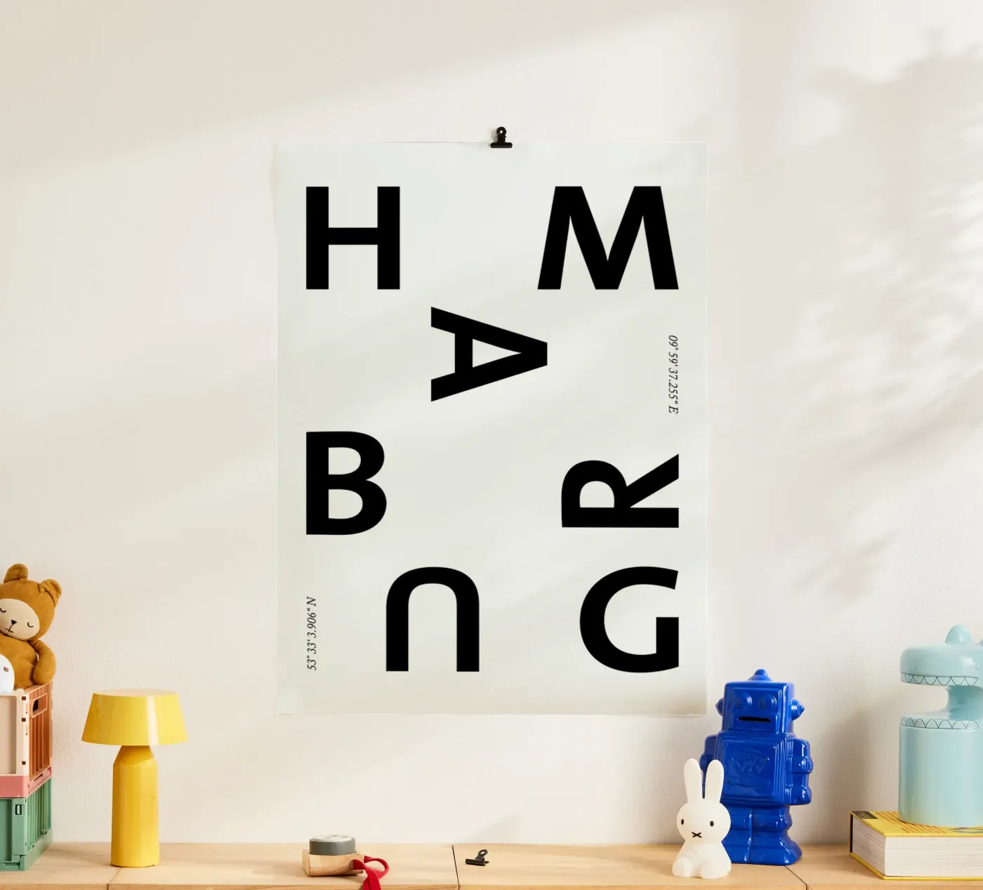 Cities - Hamburg poster da typealive
