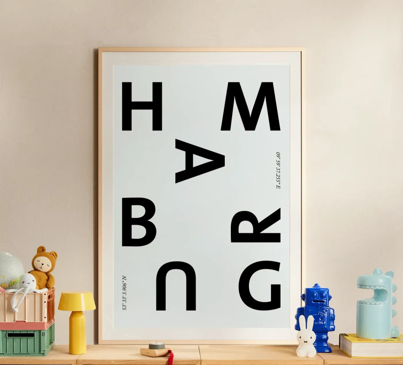 Cities - Hamburg poster da typealive