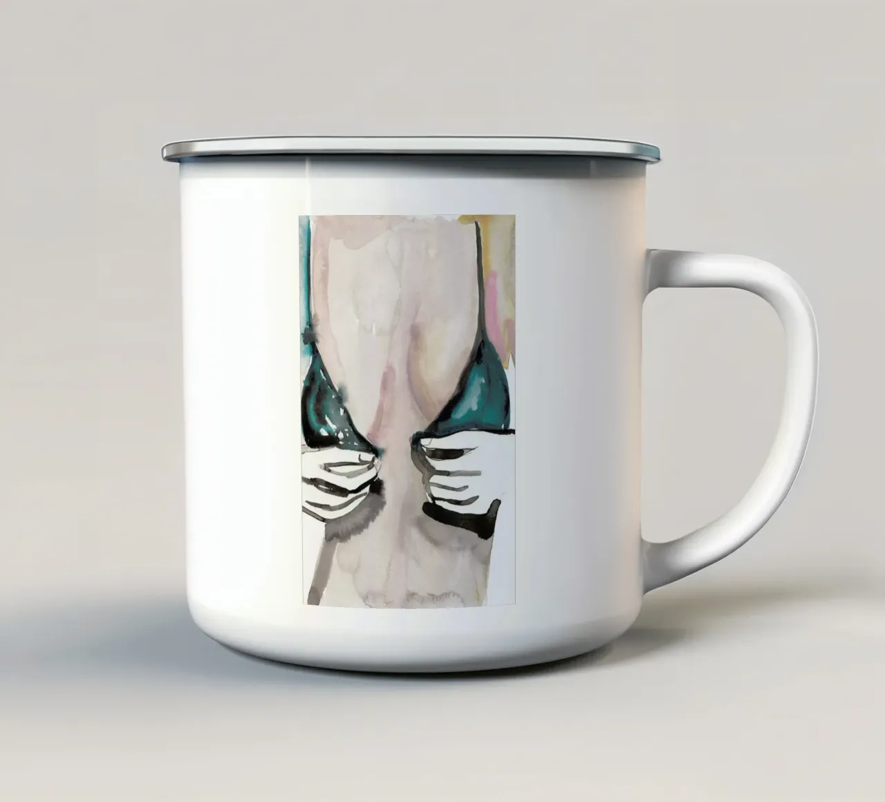 Lucky Spark enamel mug by Victoria Verbaan