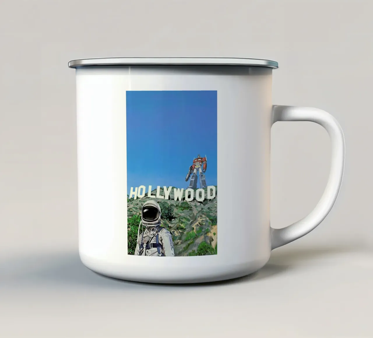 Hollywood Prime tazza in smalto da Scott Listfield