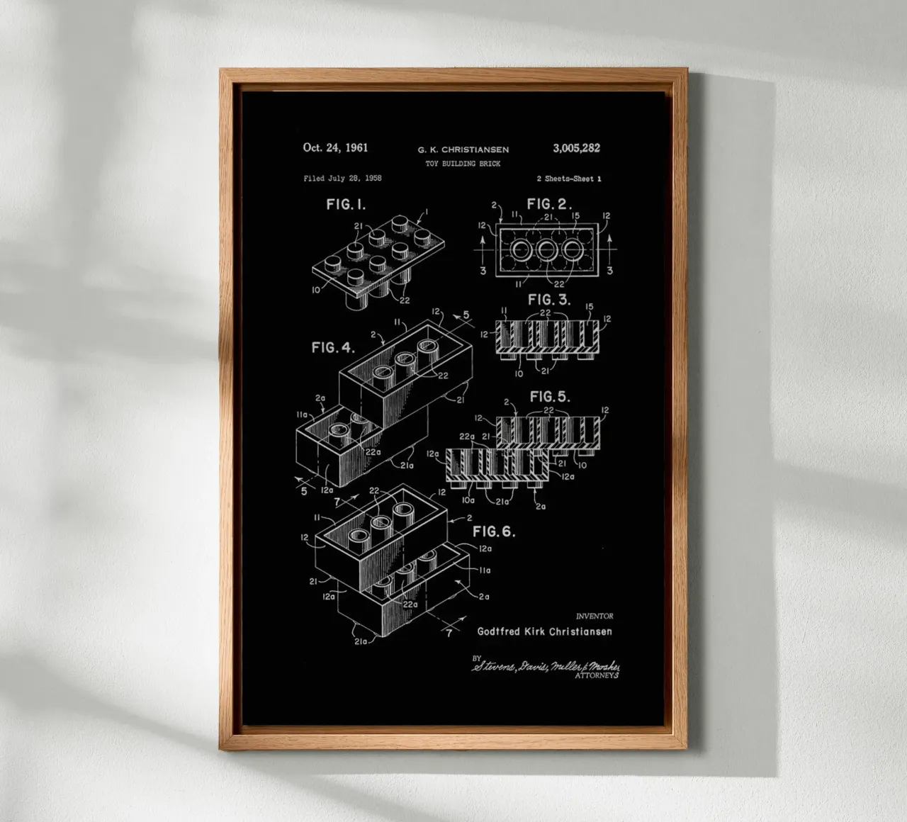 Lego PRINT WB canvas met Baklijst van Florent Bodart