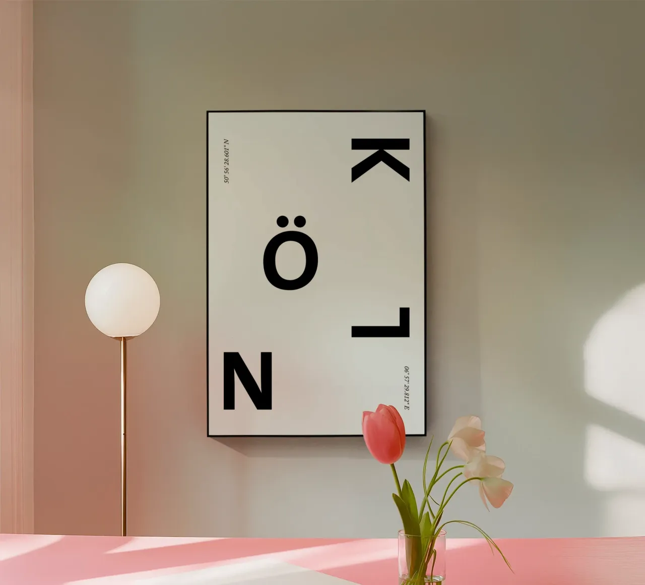 Cities - Köln acrylic glass by typealive
