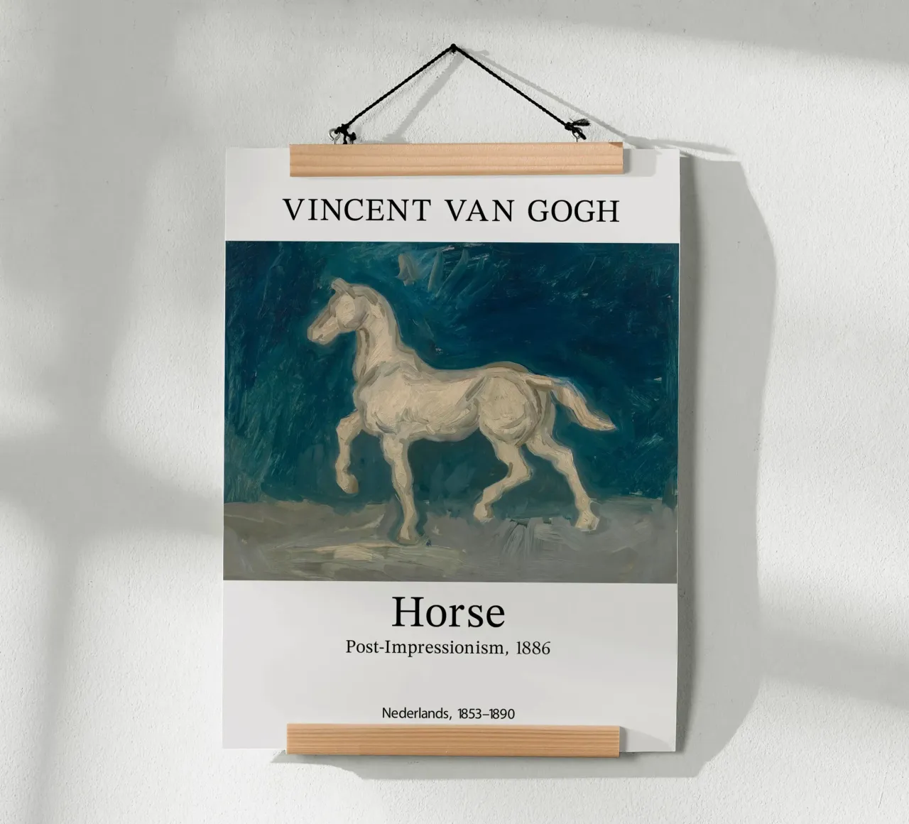 Vincent van Gogh, Pferd poster con telaio in alluminio da Carinaprint