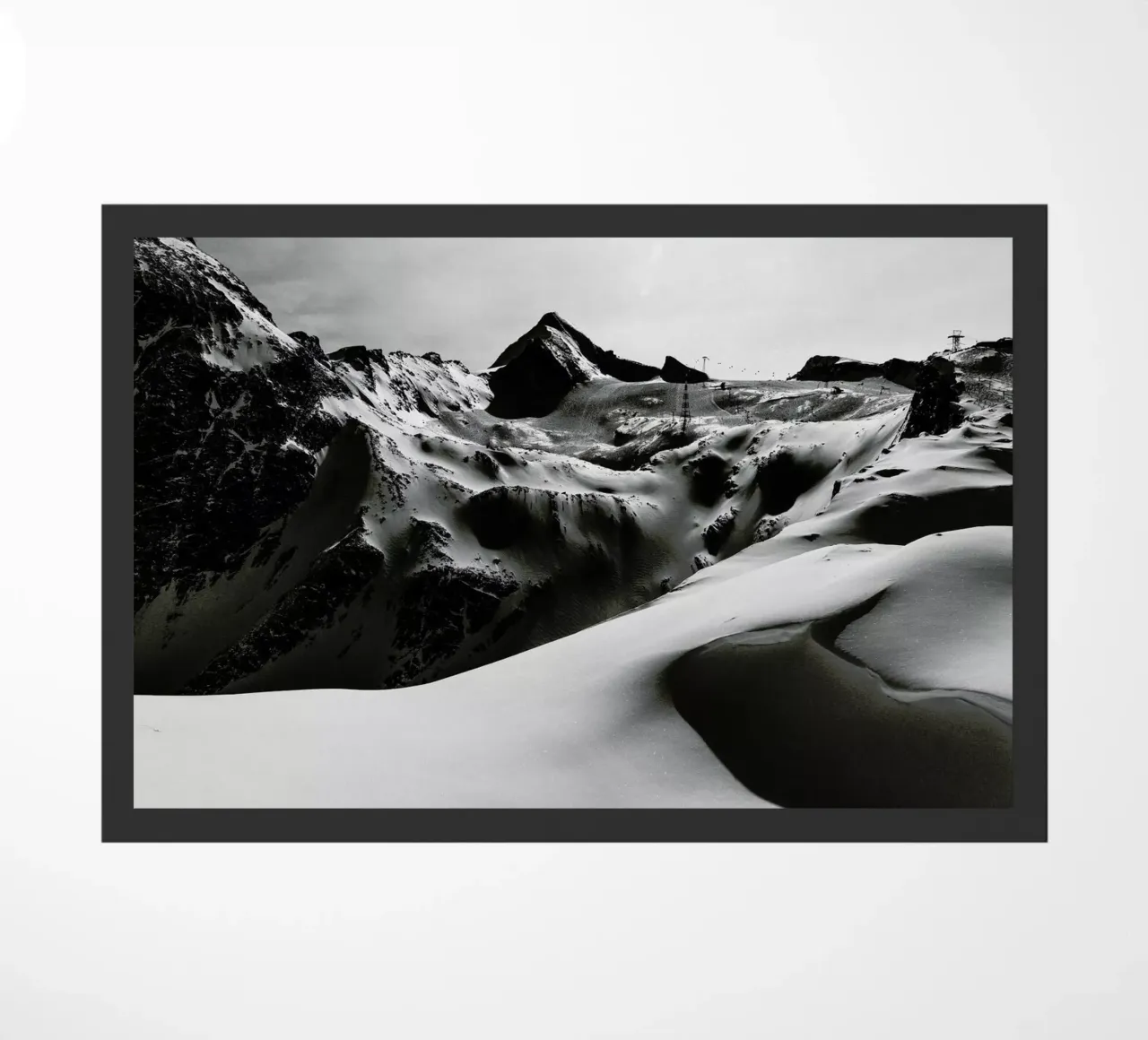 Mountains V doormat by Sebastian Hilgetag