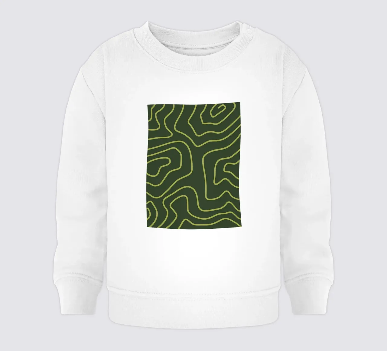 Linee verdi minimaliste felpa neonato da MODERN NUANCE