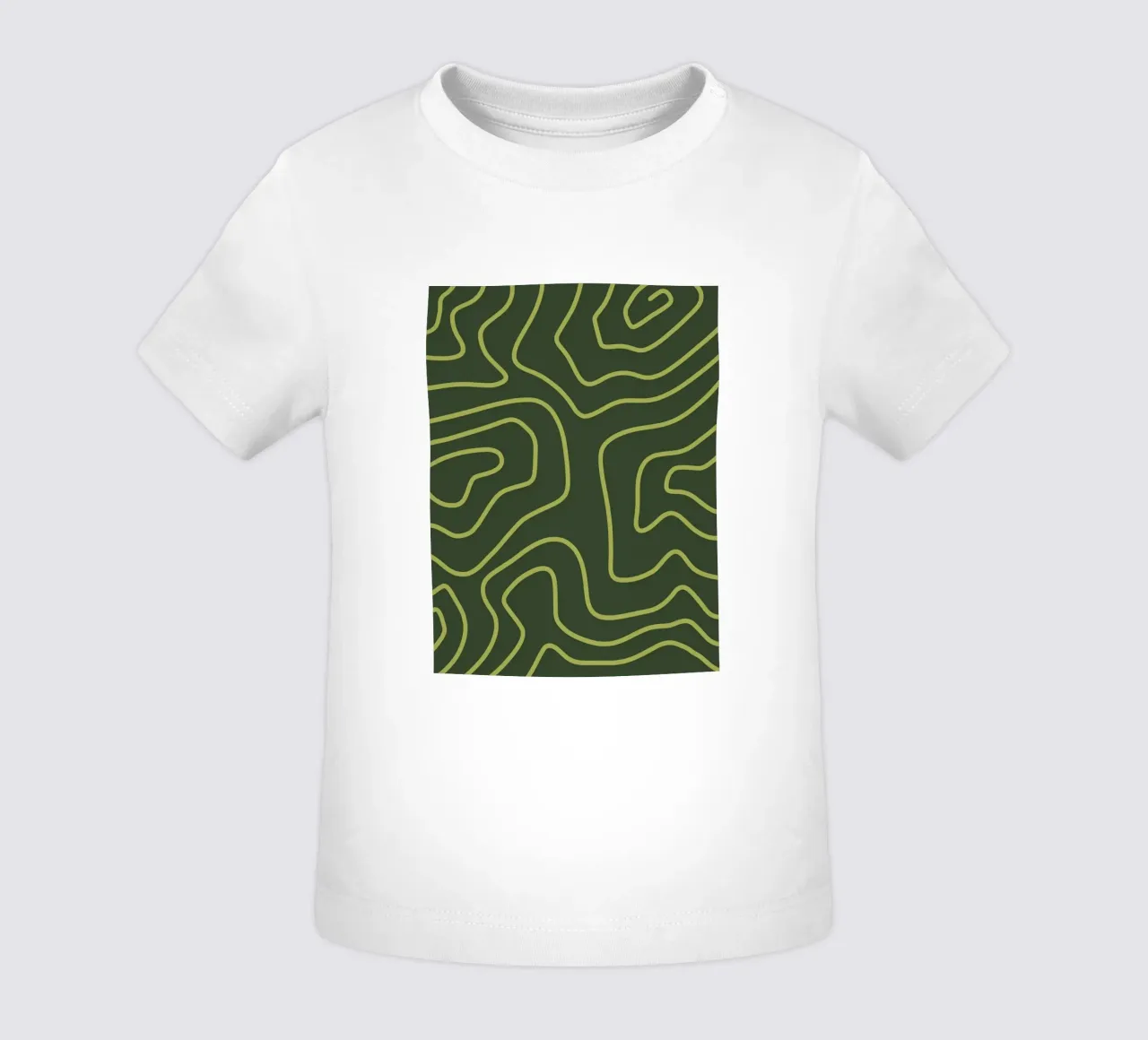 Linee verdi minimaliste maglietta neonato da MODERN NUANCE