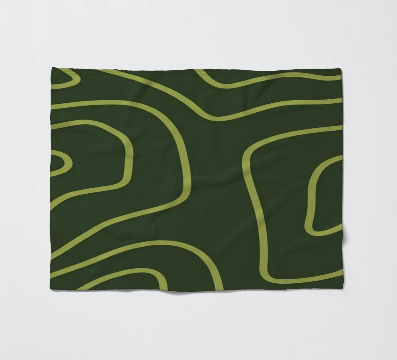 Linee verdi minimaliste coperta in pile da MODERN NUANCE