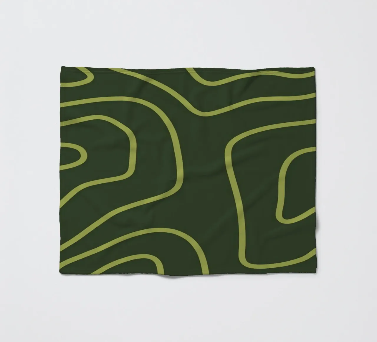 Linee verdi minimaliste coperta in pile da MODERN NUANCE