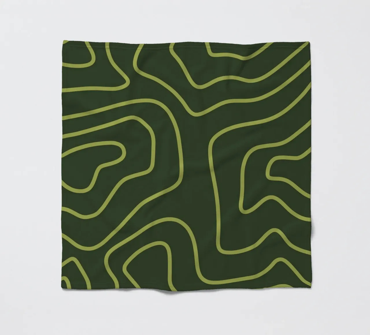 Linee verdi minimaliste coperta in pile da MODERN NUANCE