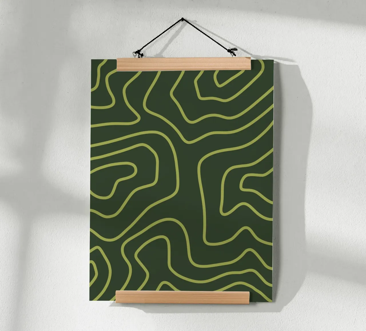 Linee verdi minimaliste carta hahnemühle da MODERN NUANCE