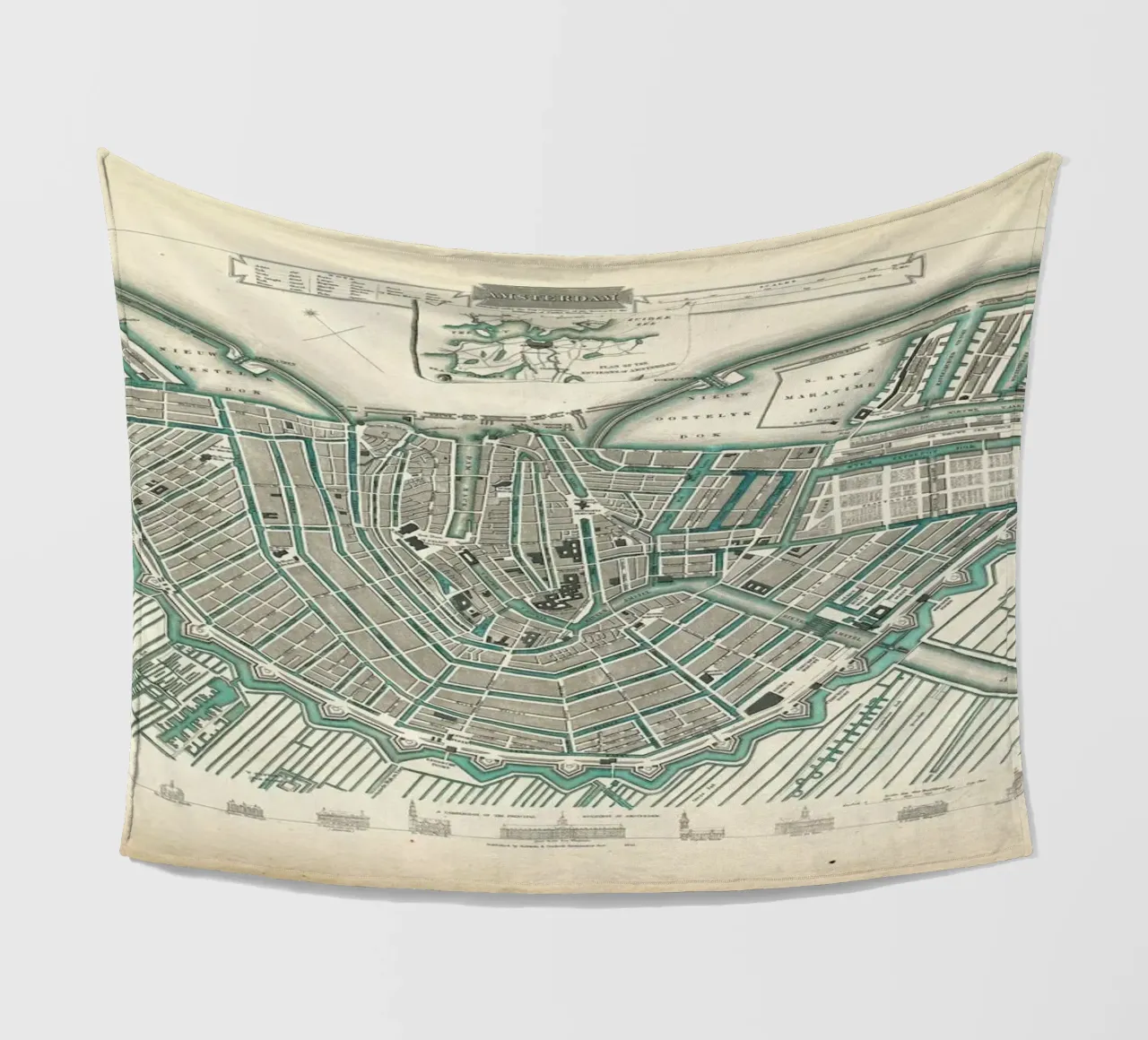 Amsterdam, The Netherlands, 1683 coperta in pile da Artokoloro Quint Lox Ltd