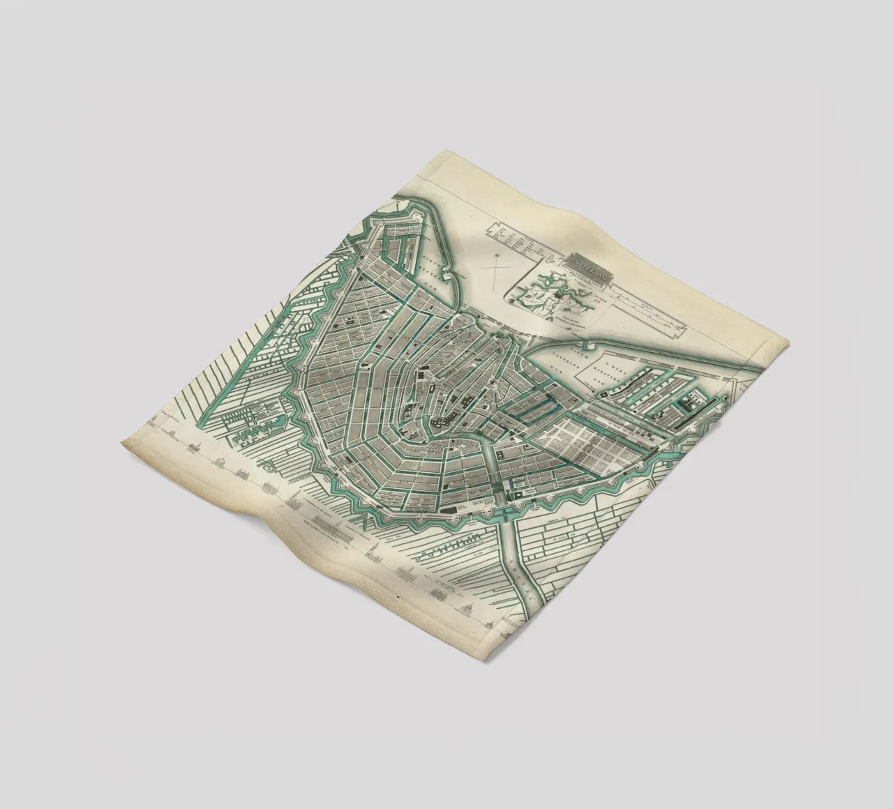 Amsterdam, The Netherlands, 1683 coperta in pile da Artokoloro Quint Lox Ltd
