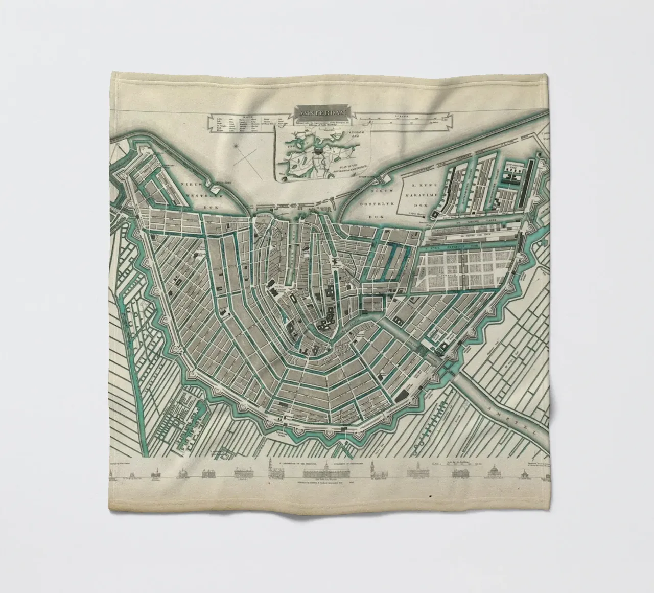 Amsterdam, The Netherlands, 1683 coperta in pile da Artokoloro Quint Lox Ltd