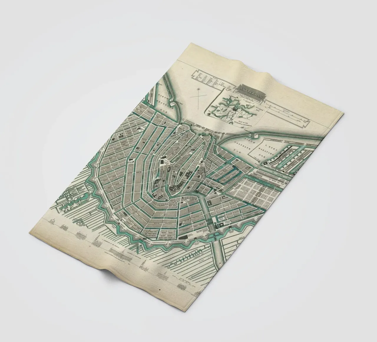 Amsterdam, The Netherlands, 1683 coperta in pile da Artokoloro Quint Lox Ltd