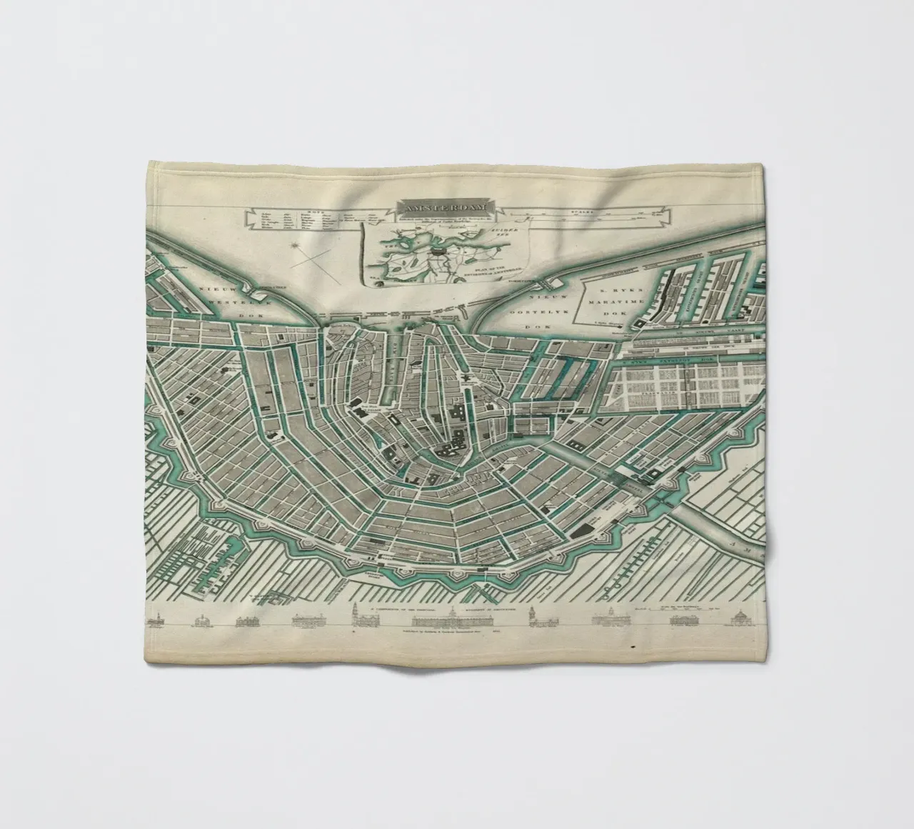 Amsterdam, The Netherlands, 1683 coperta in pile da Artokoloro Quint Lox Ltd