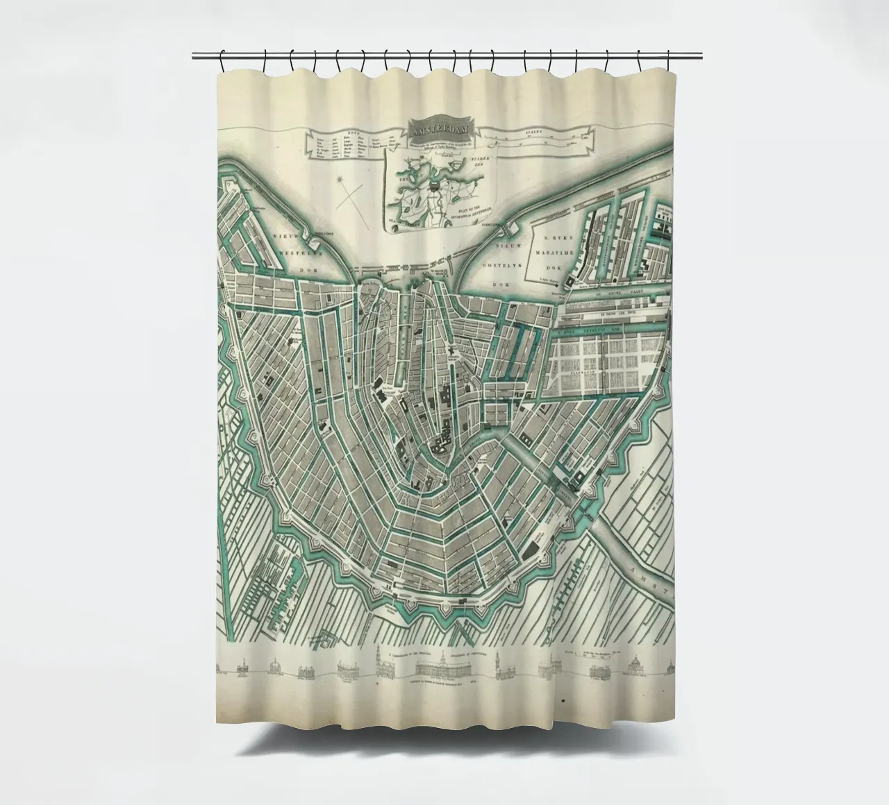 Amsterdam, The Netherlands, 1683 tenda da doccia da Artokoloro Quint Lox Ltd