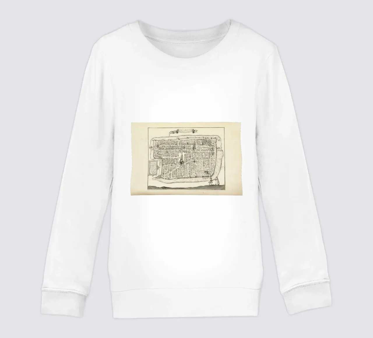 Deft, The Netherlands,Hogenberg, 1729 felpa bambino da Artokoloro Quint Lox Ltd