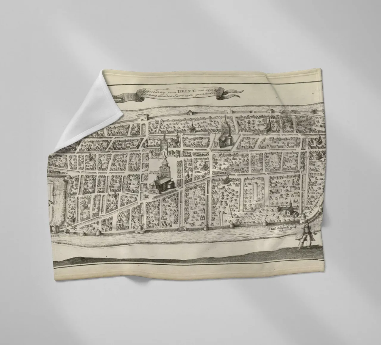 Deft, The Netherlands,Hogenberg, 1729 coperta in pile da Artokoloro Quint Lox Ltd