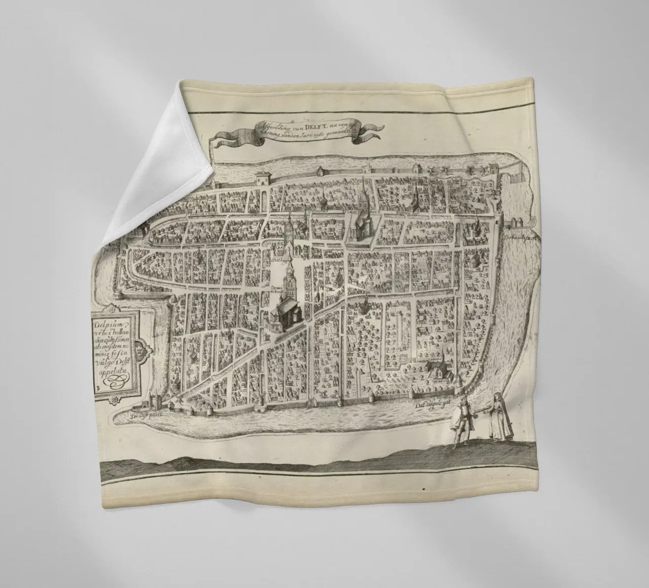 Deft, The Netherlands,Hogenberg, 1729 coperta in pile da Artokoloro Quint Lox Ltd