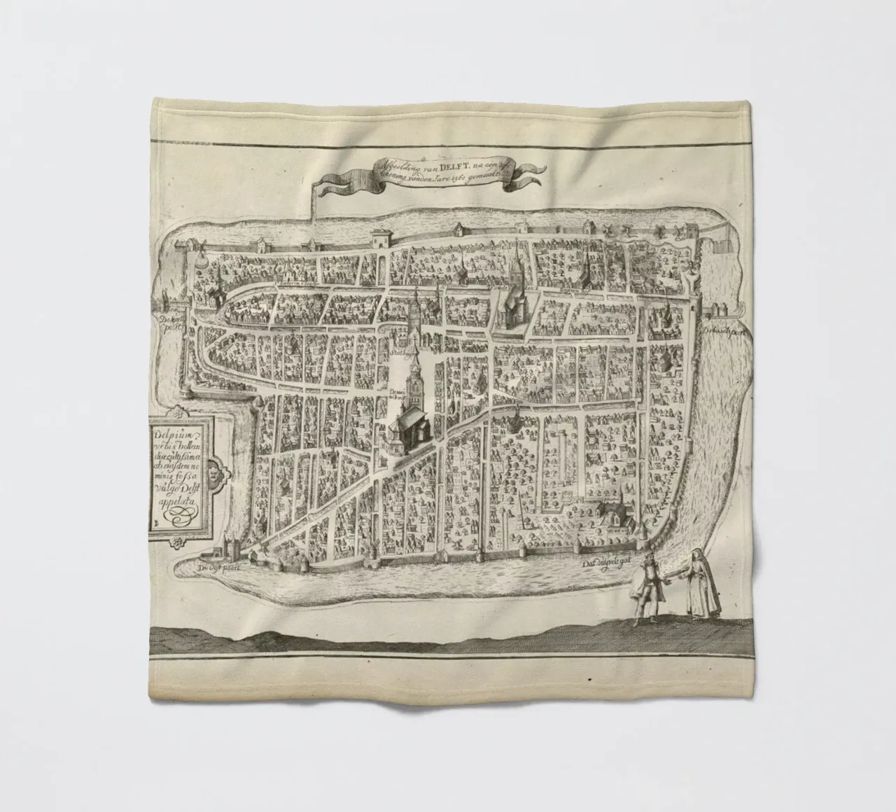 Deft, The Netherlands,Hogenberg, 1729 coperta in pile da Artokoloro Quint Lox Ltd