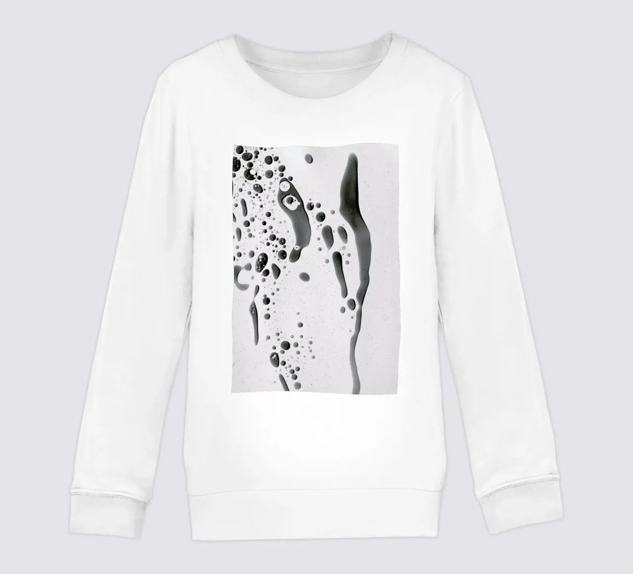 Abstract Color Confetti - Grey Black felpa bambino da Studio Nahili