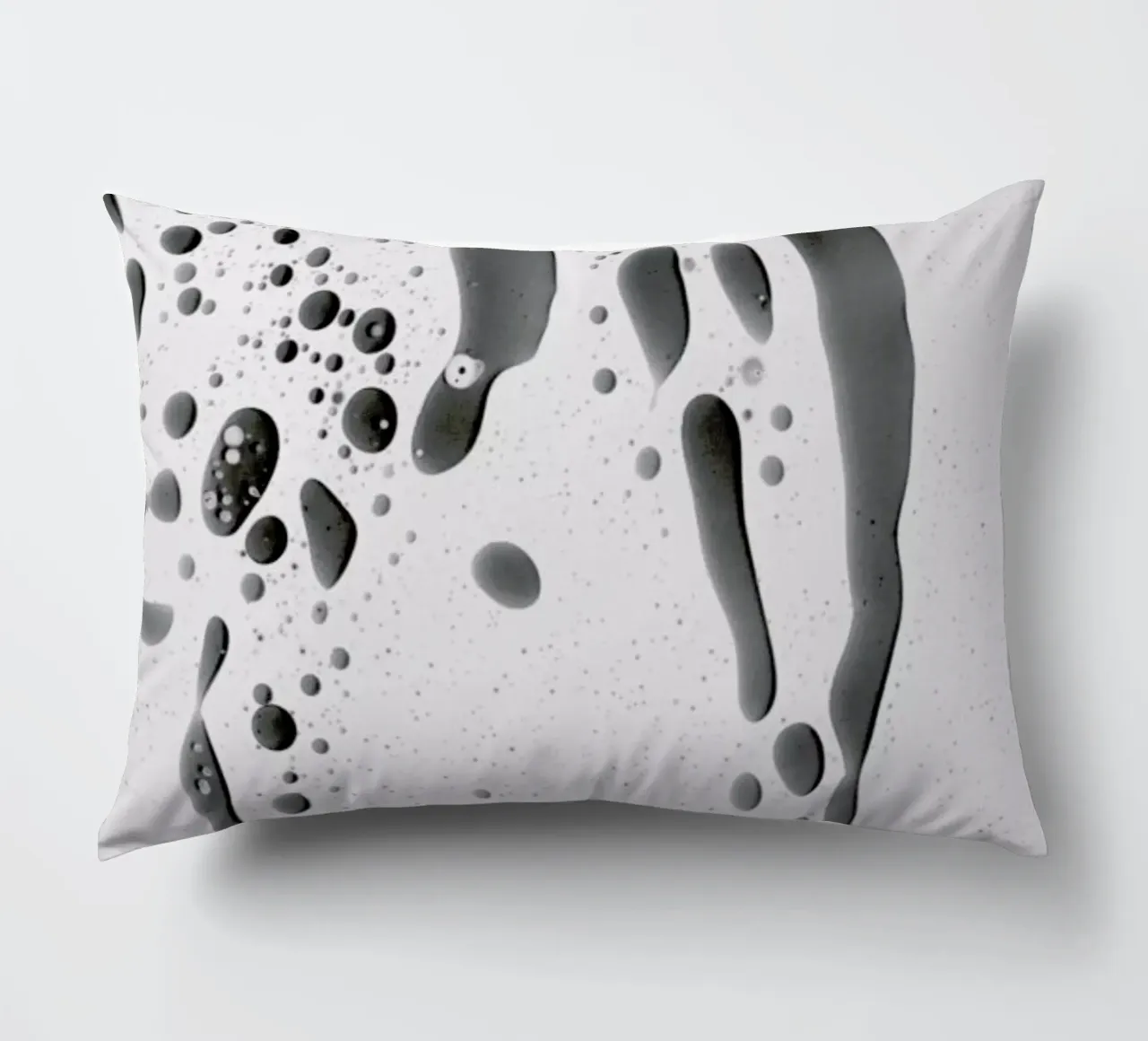 Abstract Color Confetti - Grey Black cuscino da Studio Nahili