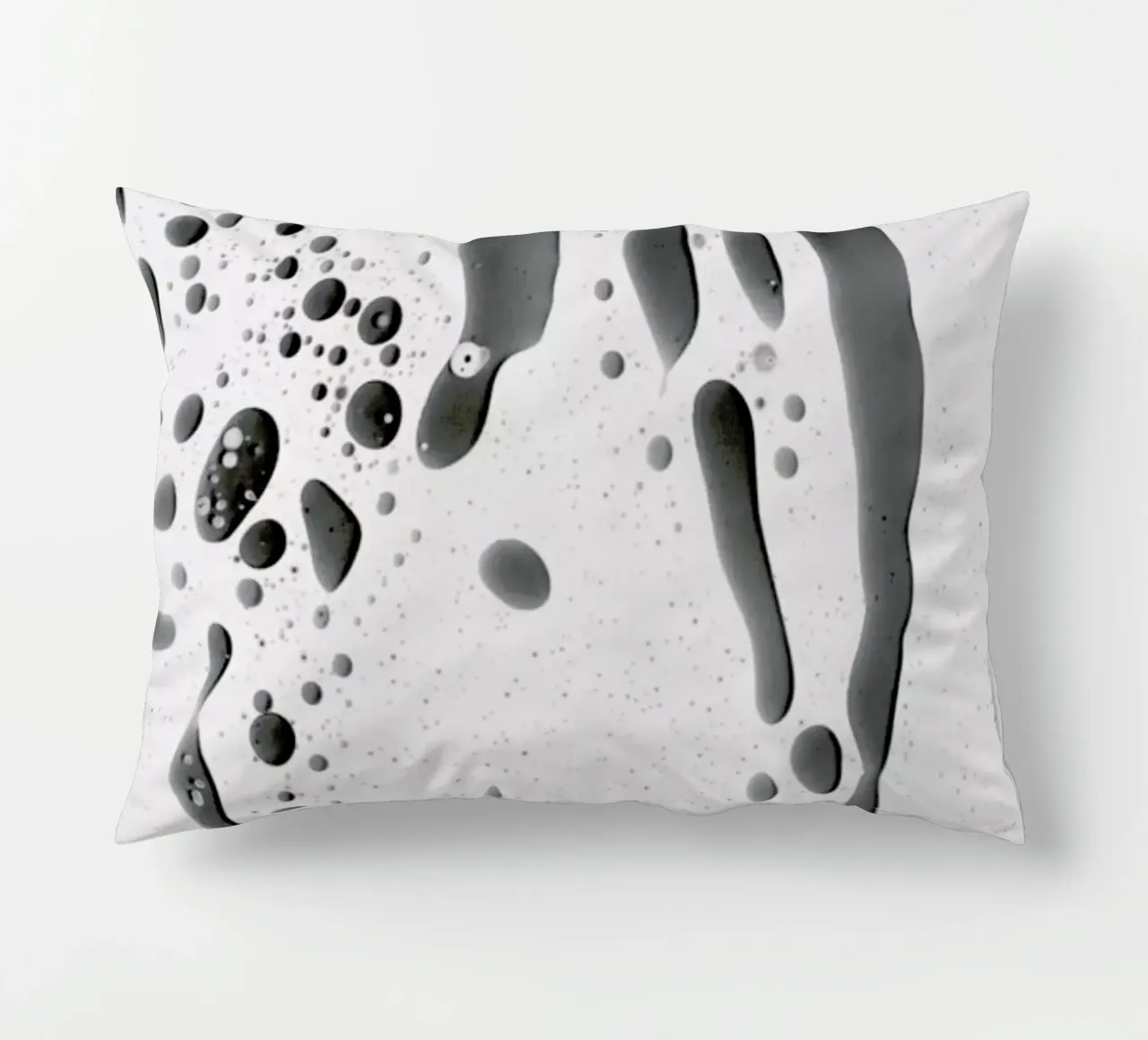 Abstract Color Confetti - Grey Black cuscino da Studio Nahili