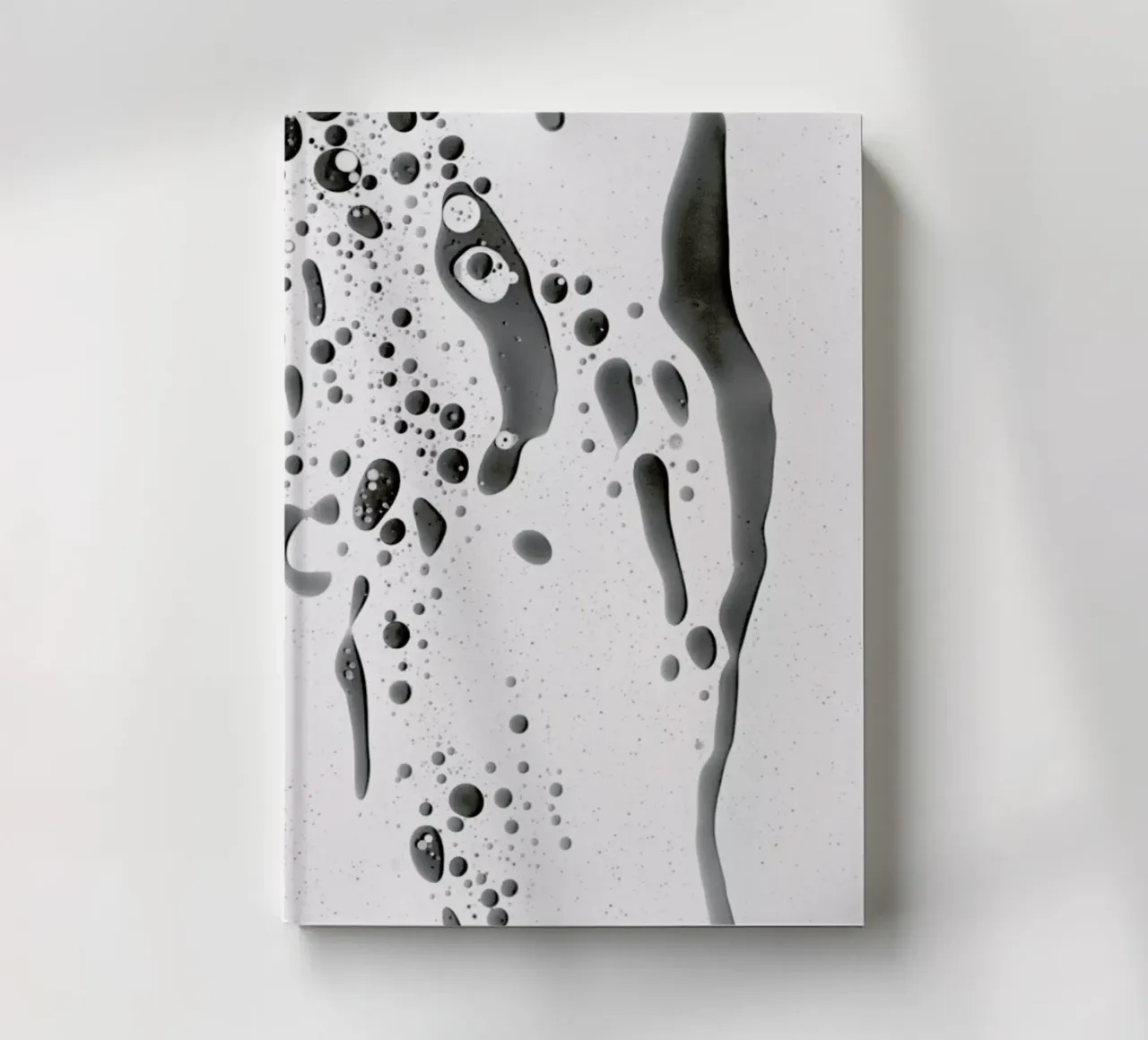 Abstract Color Confetti - Grey Black notebook by Studio Nahili