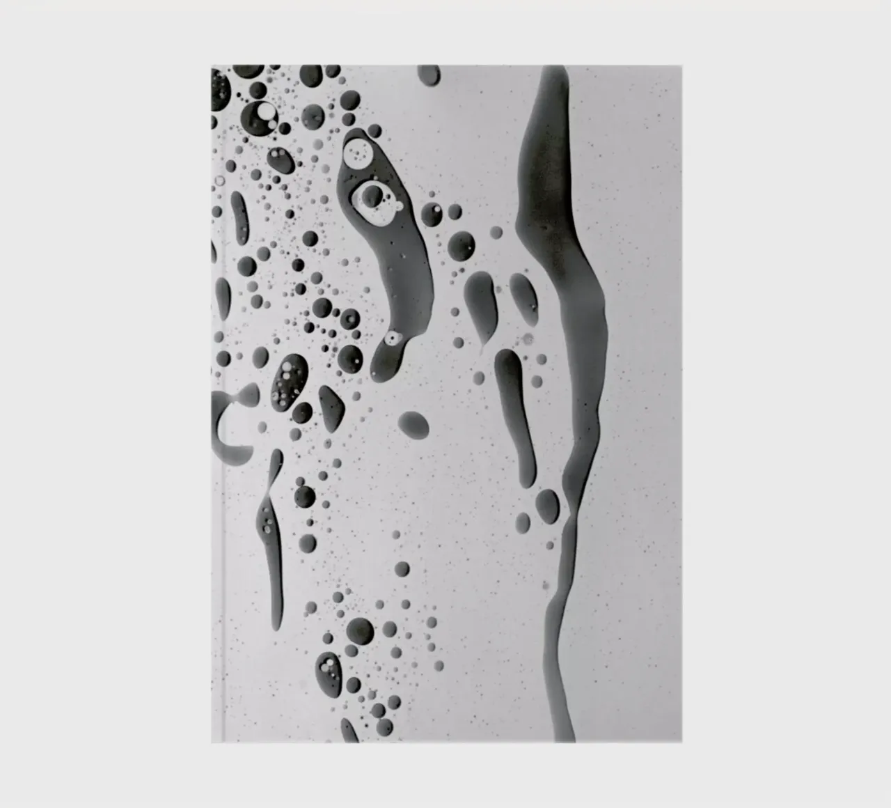 Abstract Color Confetti - Grey Black notebook by Studio Nahili