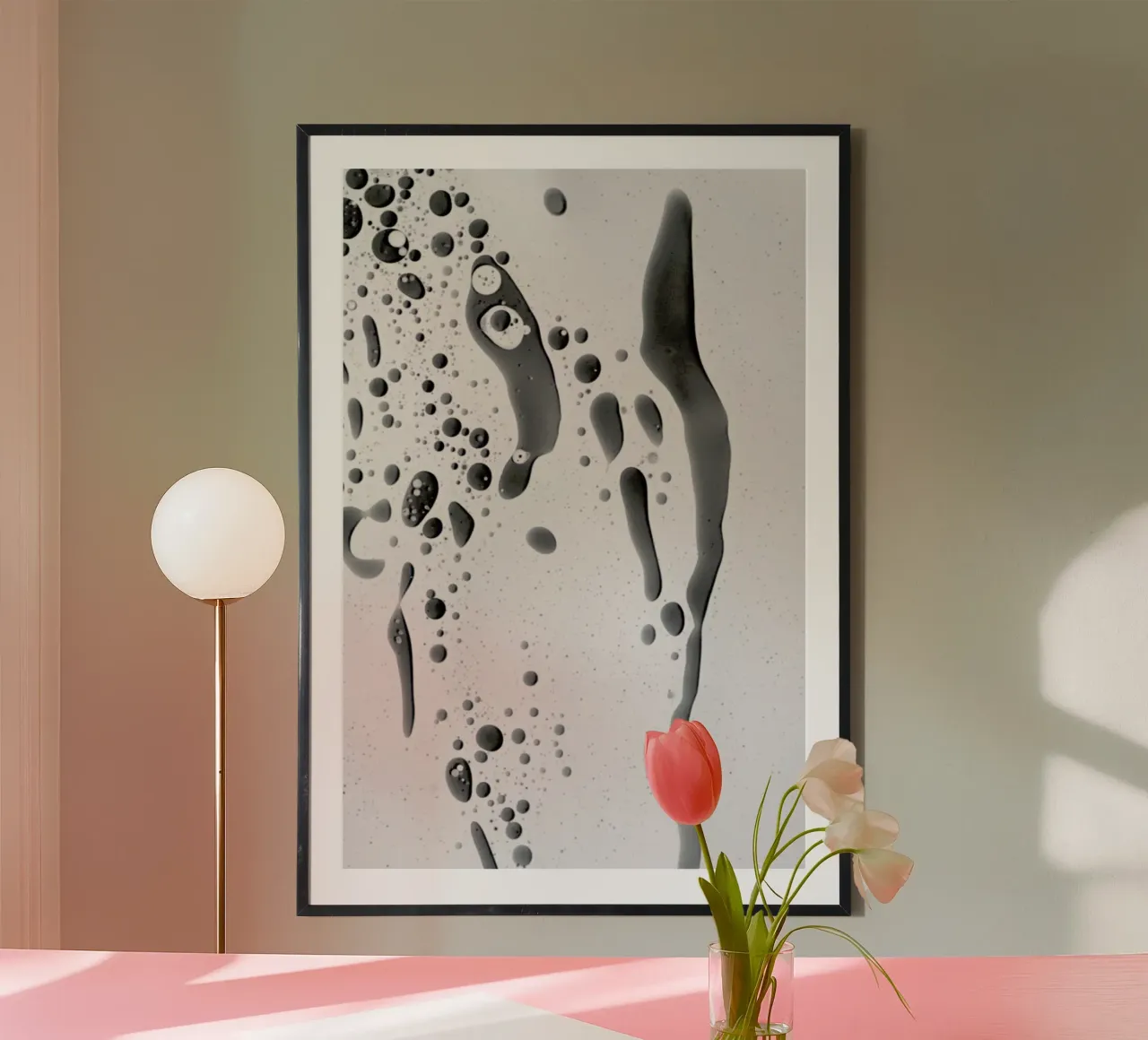 Abstract Color Confetti - Grey Black carta hahnemühle da Studio Nahili