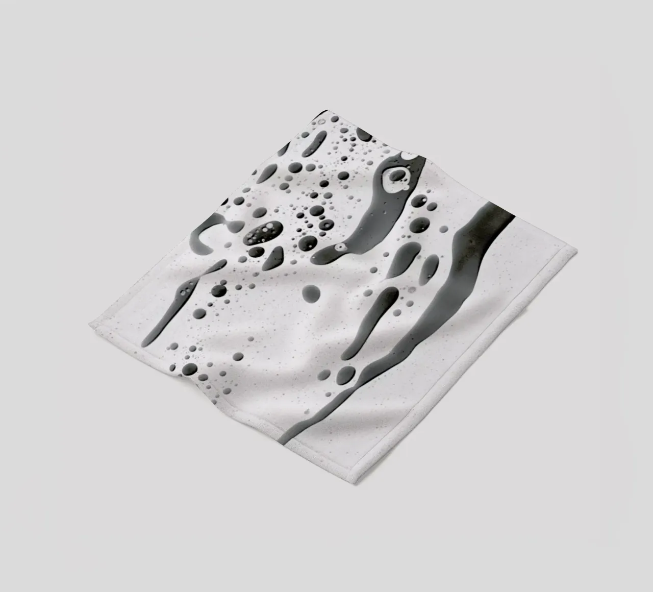 Abstract Color Confetti - Grey Black coperta in pile da Studio Nahili