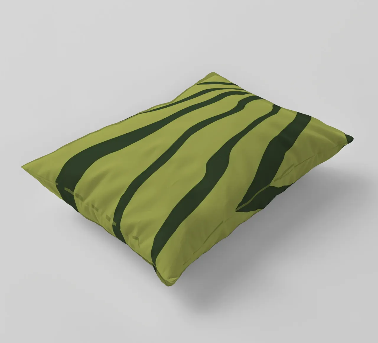 Minimalist Green Motif decorative cushion by MODERN NUANCE