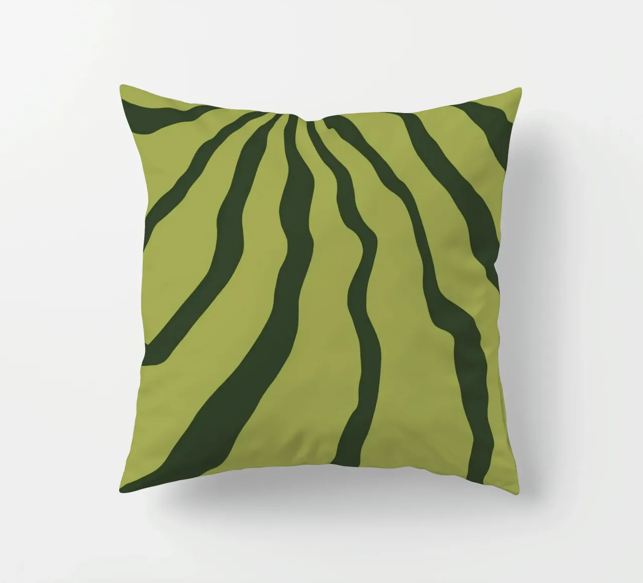 Minimalist Green Motif decorative cushion by MODERN NUANCE