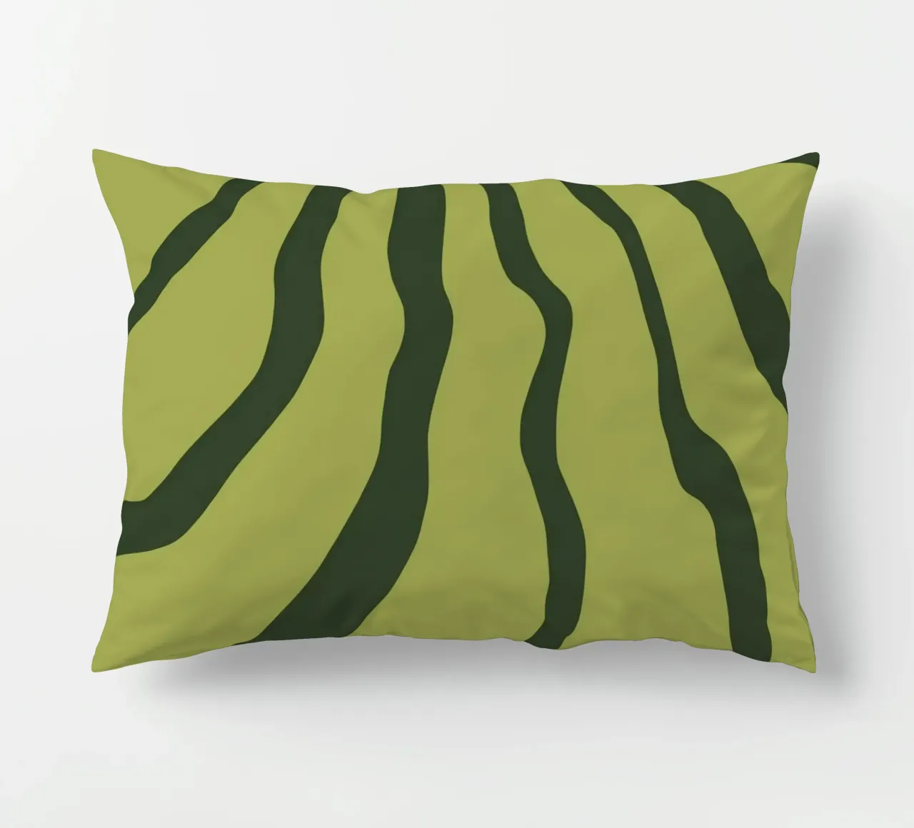 Minimalist Green Motif decorative cushion by MODERN NUANCE