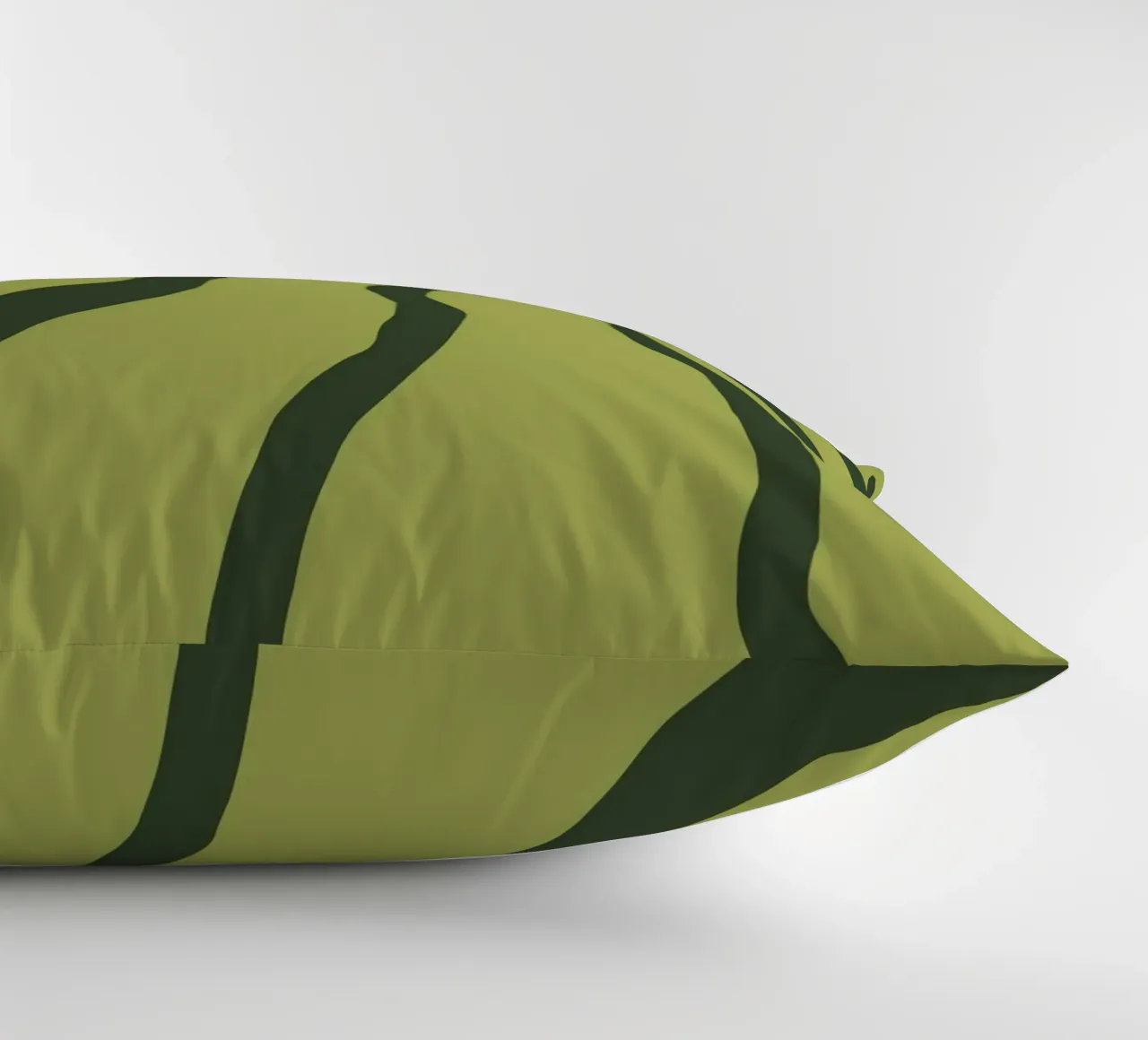 Minimalist Green Motif decorative cushion by MODERN NUANCE