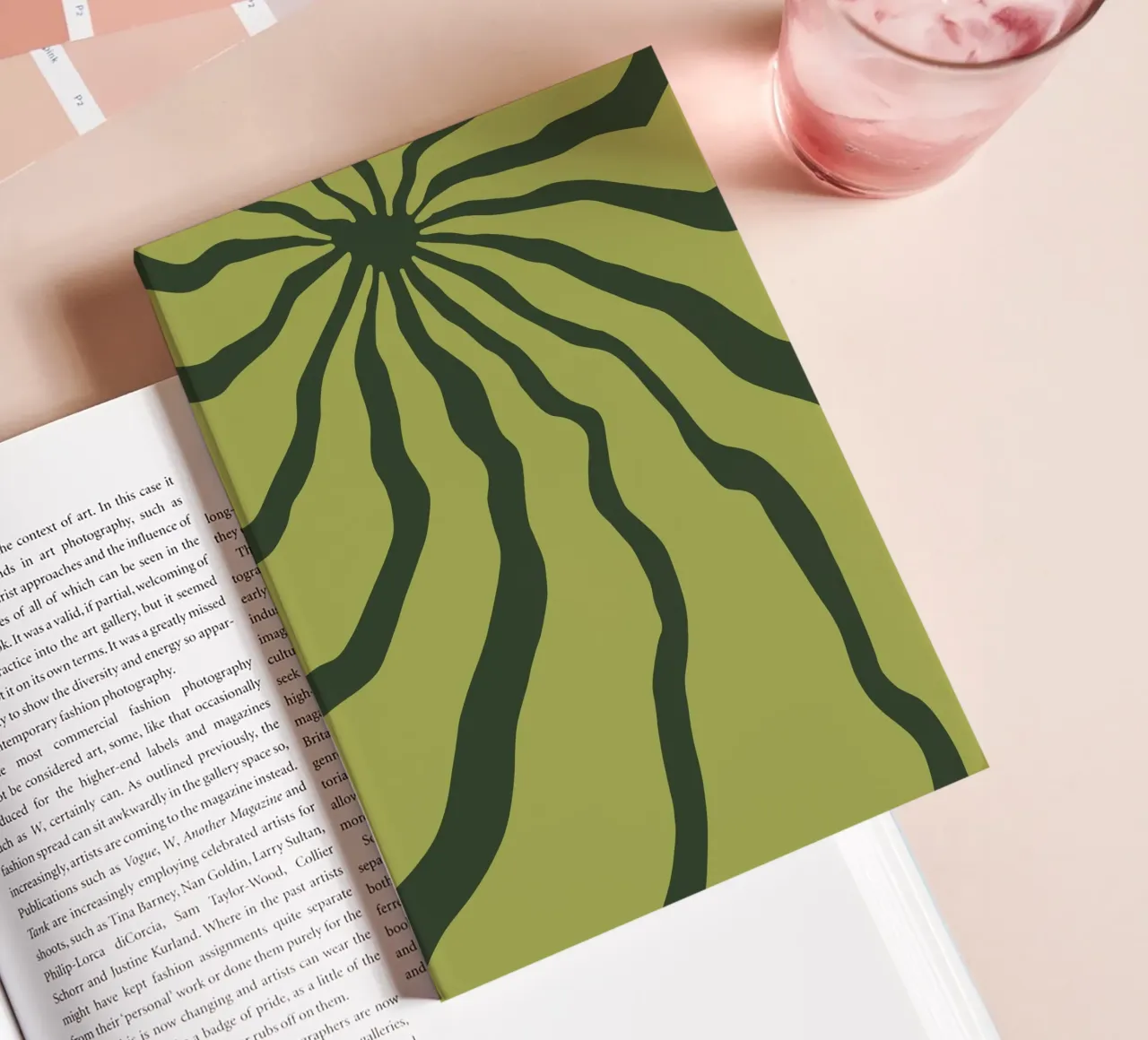 Minimalist Green Motif notebook by MODERN NUANCE