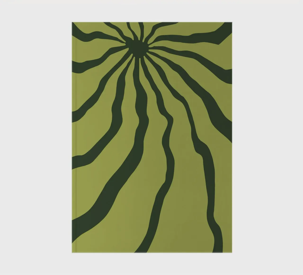 Minimalist Green Motif notebook by MODERN NUANCE