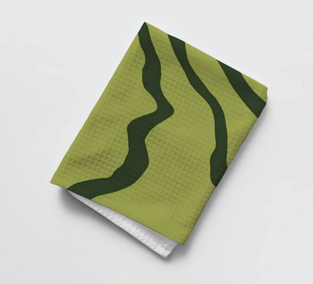 Motif minimaliste vert torchon de MODERN NUANCE