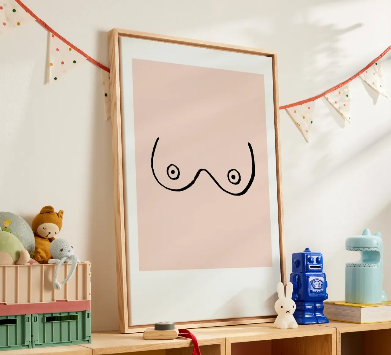 Busenfreunde No. 2 canvas met Baklijst van typealive