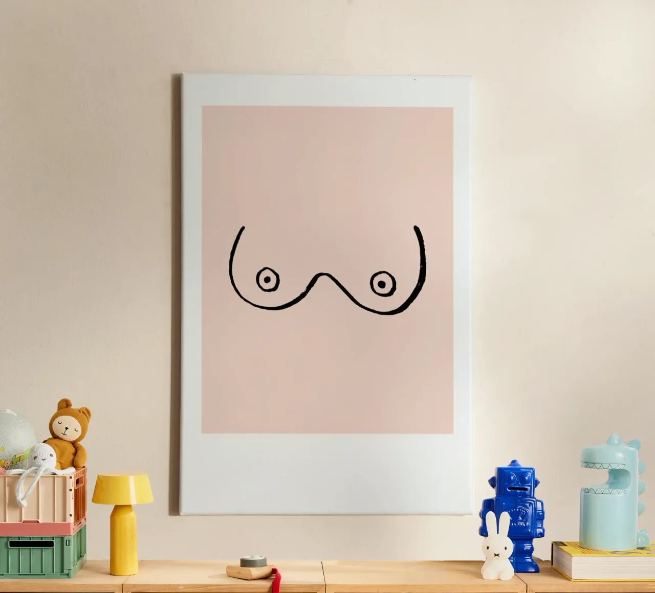 Busenfreunde No. 2 canvas met Baklijst van typealive