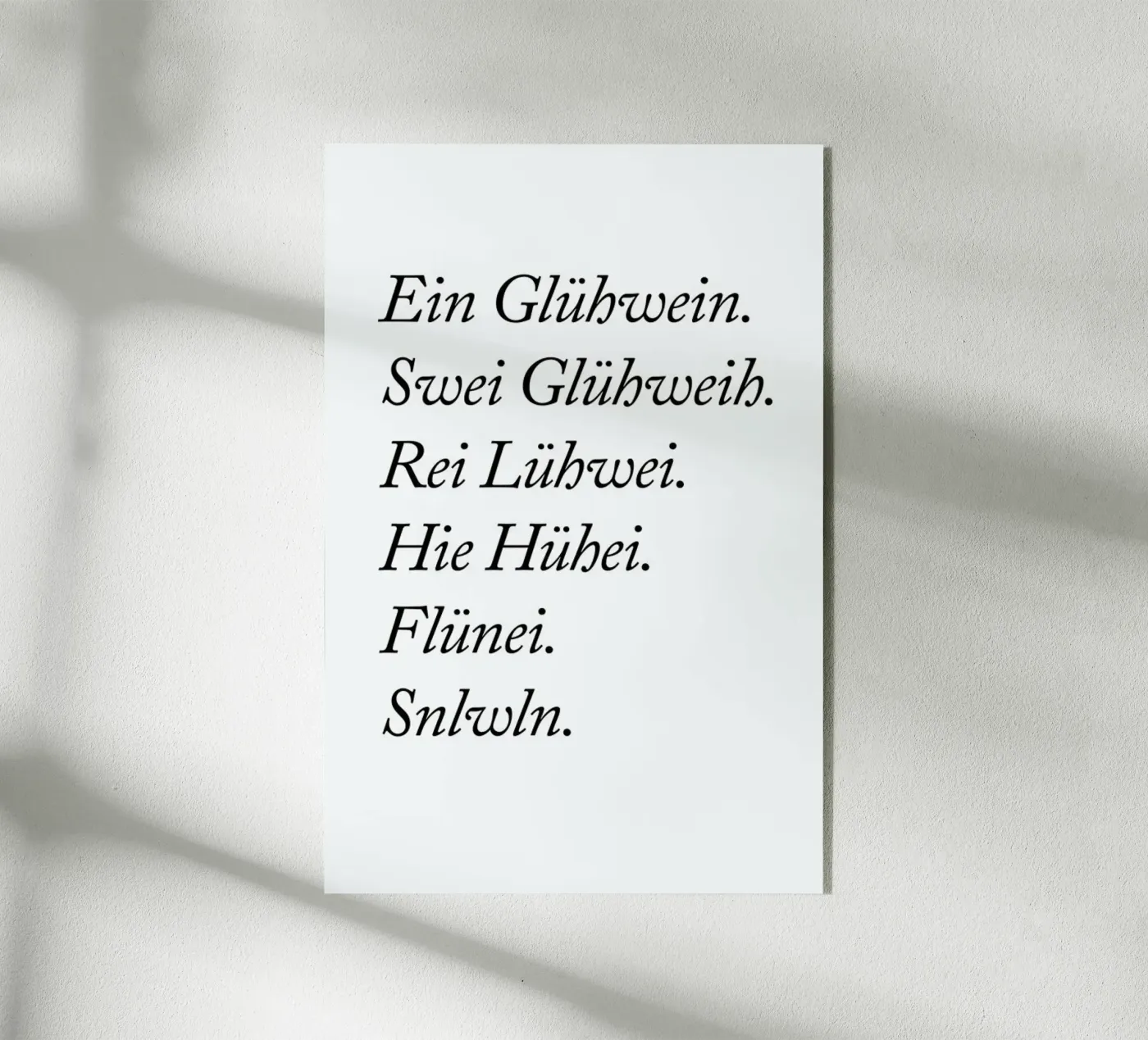 Glühwein acrylic glass by typealive