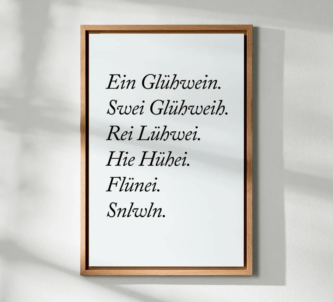 Glühwein alluminio dibond da typealive